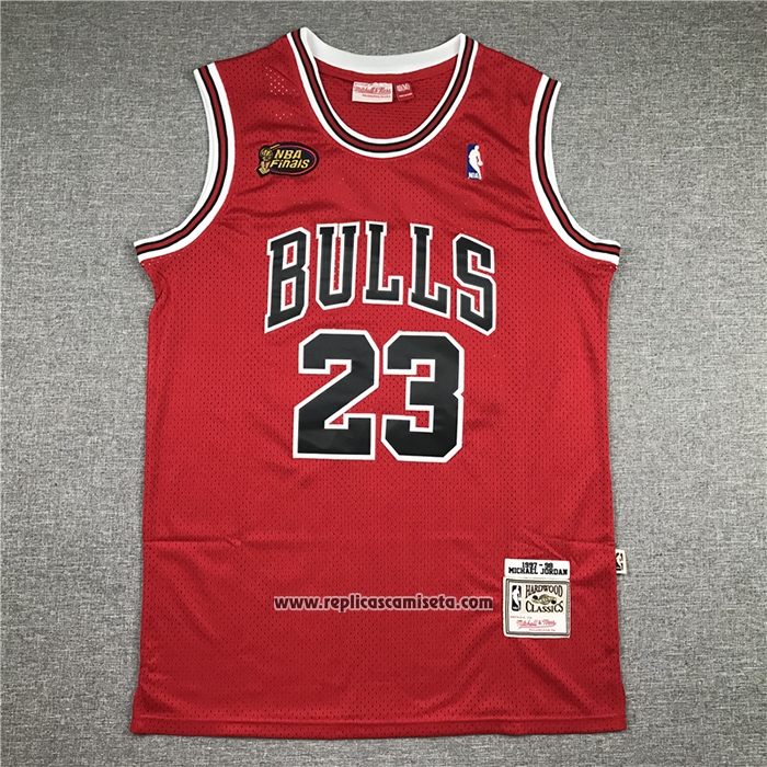 Camiseta Chicago Bulls Michael Jordan #23 1997-98 NBA Finals Mitchell & Ness Rojo